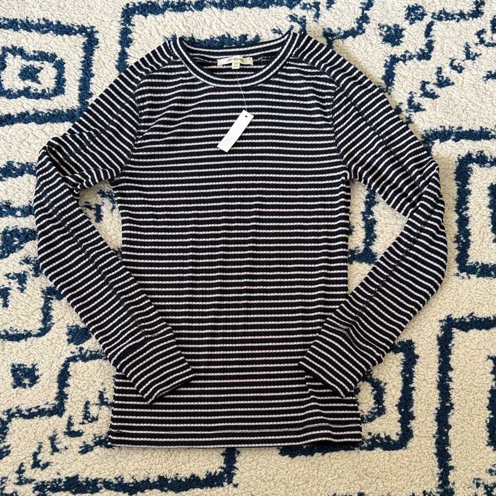Madewell Striped Long Sleeve Top